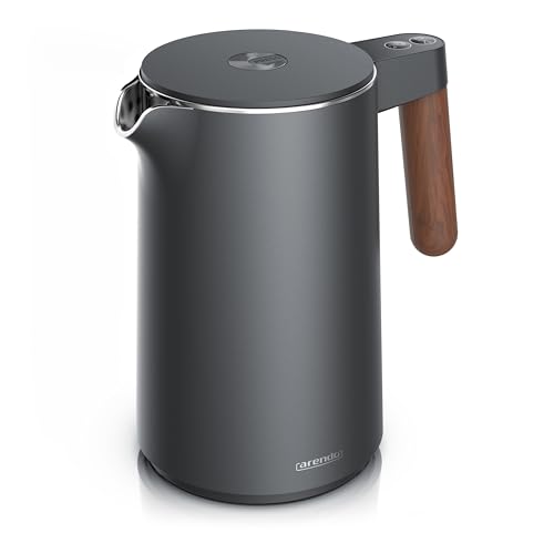 Arendo - Wasserkocher mit Temperatureinstellung - Edelstahl - 45°C - 100°C - 1.5 Liter - Doppelwand - BPA frei - Warmhaltefunktion - Teekocher mit Temperaturanzeige - Griff Cool Touch - Cool Grey Arendo - Wasserkocher mit Temperatureinstellung - Edelstahl - 45°C - 100°C - 1.5 Liter - Doppelwand - BPA frei - Warmhaltefunktion - Teekocher mit Temperaturanzeige - Griff Cool Touch - Cool Grey von Arendo