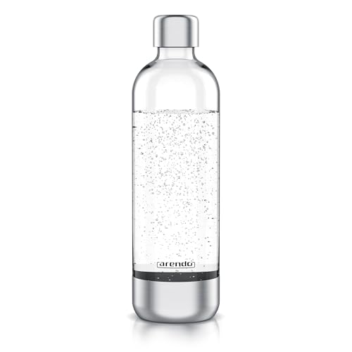 Arendo - Wassersprudler 1000 ml Wasserflasche BPA frei – Edelstahl und PET – mit Skalierung - Ersatz - Soda Maker Sodastream Arendo - Wassersprudler 1000 ml Wasserflasche BPA frei – Edelstahl und PET – mit Skalierung - Ersatz - Soda Maker Sodastream von Arendo