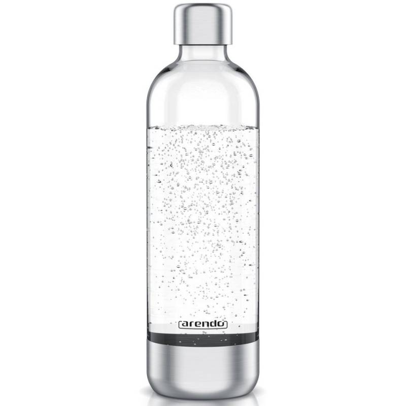 Arendo Wassersprudler Flasche Ersatzflasche für Arendo Wassersprudler, 1 L, max. 900 ml zum Sprudeln, (1-tlg), Edelstahl + PET, Kunststoff Sprudel Flasche mit 1000 ml Füllmenge von Arendo