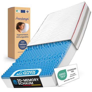 Arensberger FLEXX 7-Zonen 3D-Memory Kaltschaum Matratze, Höhe 25cm Arensberger FLEXX 7-Zonen 3D-Memory Kaltschaum Matratze, Höhe 25cm von Arensberger