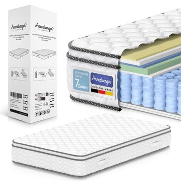 Arensberger VIKTORIA 7-Zonen Taschenfederkern Matratze, Höhe 25cm, mit integriertem Topper Arensberger VIKTORIA 7-Zonen Taschenfederkern Matratze, Höhe 25cm, mit integriertem Topper von Arensberger