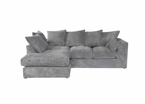 Meble Ares Stilvolles Ecksofa DIVERS (Links, Grau) von Ares Meble