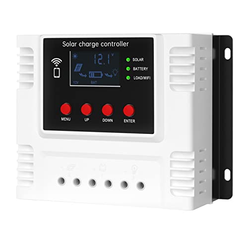 Areyourshop Solar Laderegler, 60A PWM laderegler solar 12v 12V/24V/48V PV-Regler mit Wifi-Monitorfunktion PWM-LCD-Regler für Lifepo4-Blei-Säure-Gel-Batterie Areyourshop Solar Laderegler, 60A PWM laderegler solar 12v 12V/24V/48V PV-Regler mit Wifi-Monitorfunktion PWM-LCD-Regler für Lifepo4-Blei-Säure-Gel-Batterie von Areyourshop