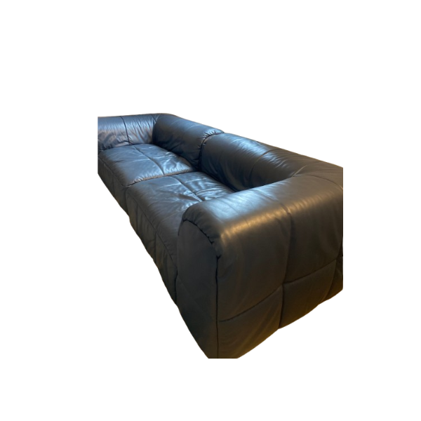 Modulares Sofa Straripa aus blauem Leder von Cini Boeri, Arflex von Arflex
