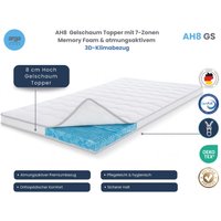 AH8 Gelschaum Topper mit 7-Zonen Memory Foam & atmungsaktivem 3D-Klimabezug AH8 Gelschaum Topper mit 7-Zonen Memory Foam & atmungsaktivem 3D-Klimabezug von Arga Home
