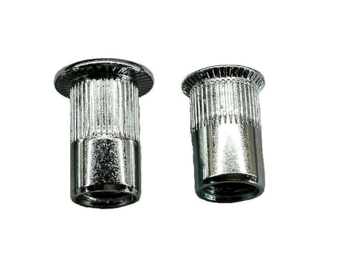 Nietmuttern Blindnietmuttern M3 M4 M5 M6 M8 Flachkopf Senkkopf Stahl Verzinkt Gewindenieten (10, M8 klemmt 3,0-5,5mm Flachkopf) von Argip