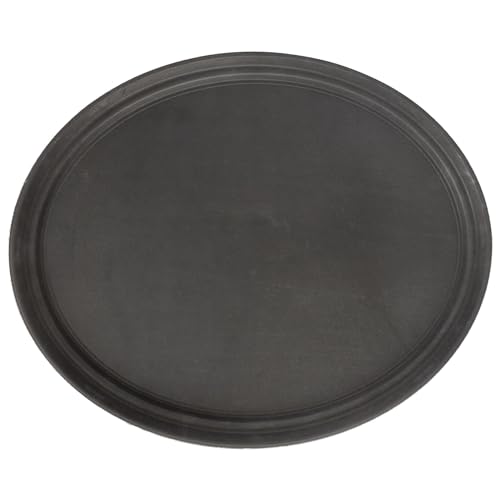1x Schwarz 79cm x 66cm Ovales Rutschfestes Serviertablett - Groß Plastik Küche Essen Tee Kaffee Abendessen Tisch Getränke Partyteller - Von Argon Tischware 1x Schwarz 79cm x 66cm Ovales Rutschfestes Serviertablett - Groß Plastik Küche Essen Tee Kaffee Abendessen Tisch Getränke Partyteller - Von Argon Tischware von Argon Tableware