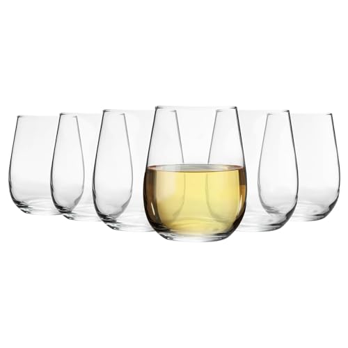 Argon Tableware Corto Stemless Weingläser - 360ml - Pack Von 6 - Klar von Argon Tableware