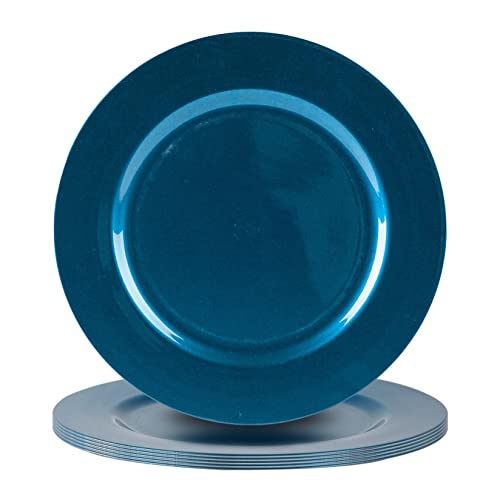 Argon Tableware Metallic Ladeplatten - 33cm - Blau - 6. Packung von Argon Tableware