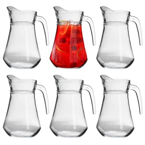 Argon Tableware Brokka -Glaswasserkrüge - 1,5L - 6 - Klar von Argon Tableware