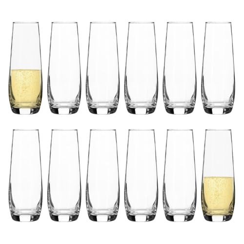 Argon Tableware Corto Stemless Champagnerflöten - 230ml - Pack Von 12 - Klar Argon Tableware Corto Stemless Champagnerflöten - 230ml - Pack Von 12 - Klar von Argon Tableware