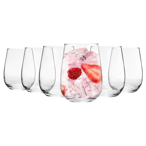 Argon Tableware Corto Stemless Gin Brille - 590ml - Packung Von 6 - Klar von Argon Tableware