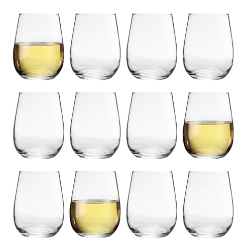 Argon Tableware Corto Stemless Weingläser - 360ml - Pack Von 12 - Klar von Argon Tableware