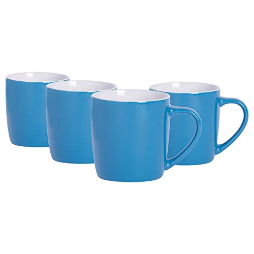 Argon Tableware Farbige Kaffeetassen – Blau – 350 ml – 4 Stück – glänzende Keramik-Steinzeug-Teetassen, Tassen für Latte, Cappuccino, Tassen für heiße Schokolade, buntes Tassenset mit Henkel Argon Tableware Farbige Kaffeetassen – Blau – 350 ml – 4 Stück – glänzende Keramik-Steinzeug-Teetassen, Tassen für Latte, Cappuccino, Tassen für heiße Schokolade, buntes Tassenset mit Henkel von Argon Tableware