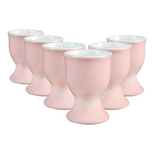 Argon Tableware Farbige Keramik -Eierbecher - 5cm - Packung 6 - Pink von Argon Tableware