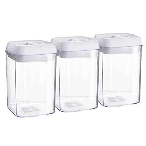 Argon Tableware Flip Lock Plastic Food Lagerbehälter - 800ml - Packung Von 3 - Weiß Argon Tableware Flip Lock Plastic Food Lagerbehälter - 800ml - Packung Von 3 - Weiß von Argon Tableware