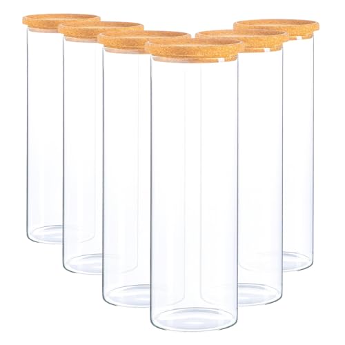 Argon Tableware Glaspeichergläser Mit Korkdeckel - 2L - 6. Packung von Argon Tableware