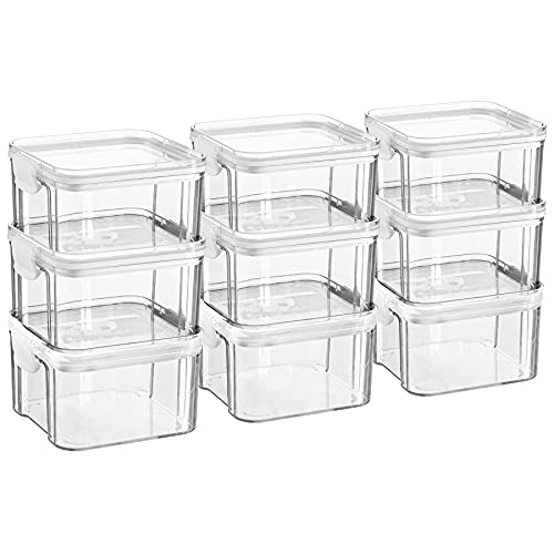 Argon Tableware Lebensmittelaufbewahrungsbehälter - 460ml - Packung Von 9 - Weiß von Argon Tableware