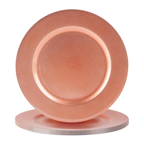 Argon Tableware Metallic Ladeplatten - 33cm - Roségold - 6. Packung von Argon Tableware
