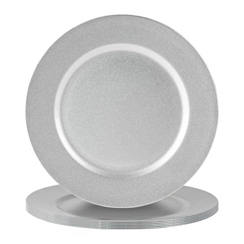 Argon Tableware Metallic Ladeplatten - 33cm - Silber - 6. Packung von Argon Tableware