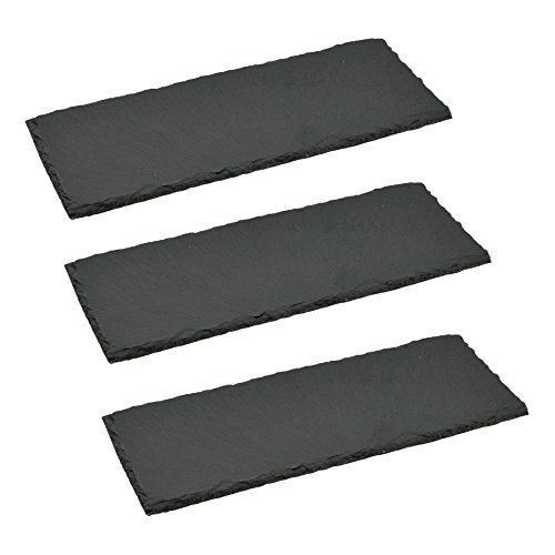 Argon Tableware Rechteck Slate Dinner Teller - 29 X 12cm - Pack Von 3 von Argon Tableware