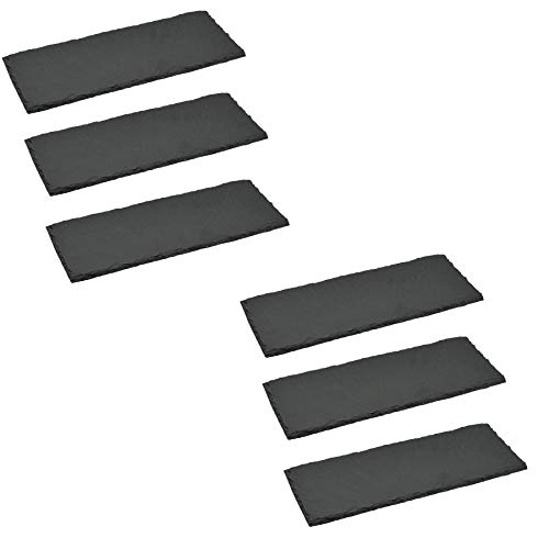 Argon Tableware Rechteck Slate Dinner Teller - 29 X 12cm - Pack Von 6 Argon Tableware Rechteck Slate Dinner Teller - 29 X 12cm - Pack Von 6 von Argon Tableware