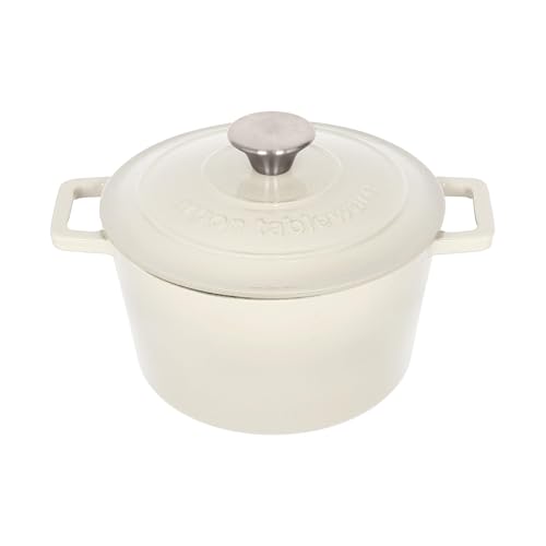 Argon Tableware Runde Auflaufform aus Gusseisen mit Selbstbefeuchtendem Deckel - 2.8L - Kieselglanz - 1x Induktionskochfeld Kochen Schmortopf Brot Backen Servier Braten Eintopf Suppentopf Kochgeschirr Argon Tableware Runde Auflaufform aus Gusseisen mit Selbstbefeuchtendem Deckel - 2.8L - Kieselglanz - 1x Induktionskochfeld Kochen Schmortopf Brot Backen Servier Braten Eintopf Suppentopf Kochgeschirr von Argon Tableware