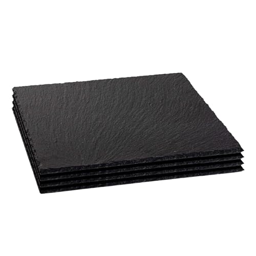 Argon Tableware Square Slate Serving Platters - 33cm - Pack Von 4 von Argon Tableware