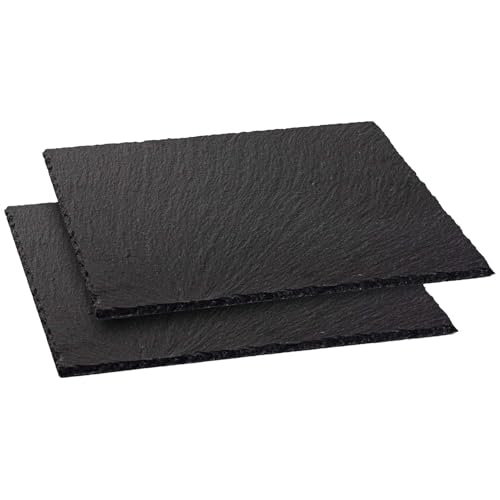 Argon Tableware Square Slate Serving Platters - 33cm - Pack Von 2 Argon Tableware Square Slate Serving Platters - 33cm - Pack Von 2 von Argon Tableware