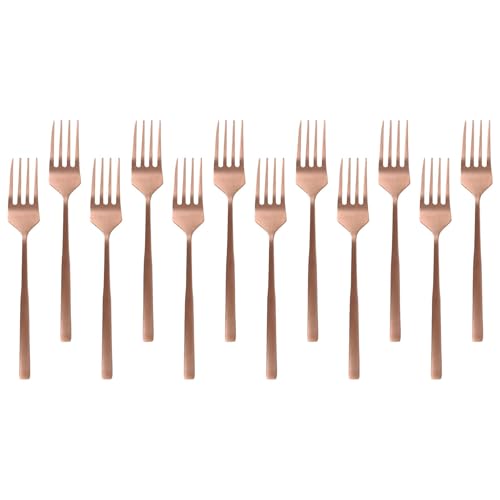 Argon Tischware Kuchengabeln aus Edelstahl - 15cm - Kupfer - 12x Essen Gabeln Hochglanzpoliert Metall Gabel 12-Stück Tisch Gabel Besteckset Argon Tischware Kuchengabeln aus Edelstahl - 15cm - Kupfer - 12x Essen Gabeln Hochglanzpoliert Metall Gabel 12-Stück Tisch Gabel Besteckset von Argon Tableware