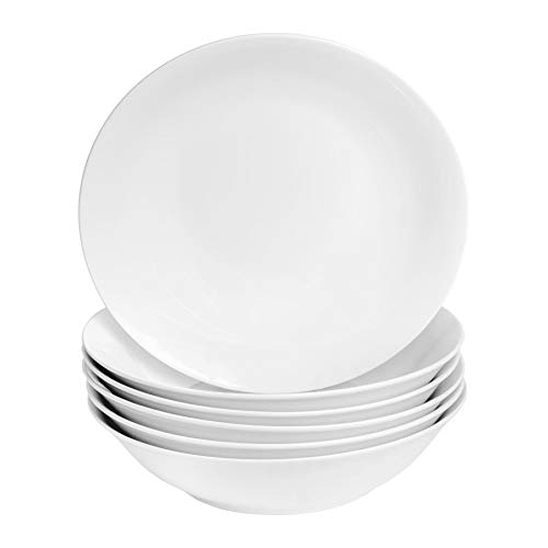 Argon Tableware Klassische Pasta -Schalen - 25,5cm - Pack Von 6 - Weiß von Argon Tableware
