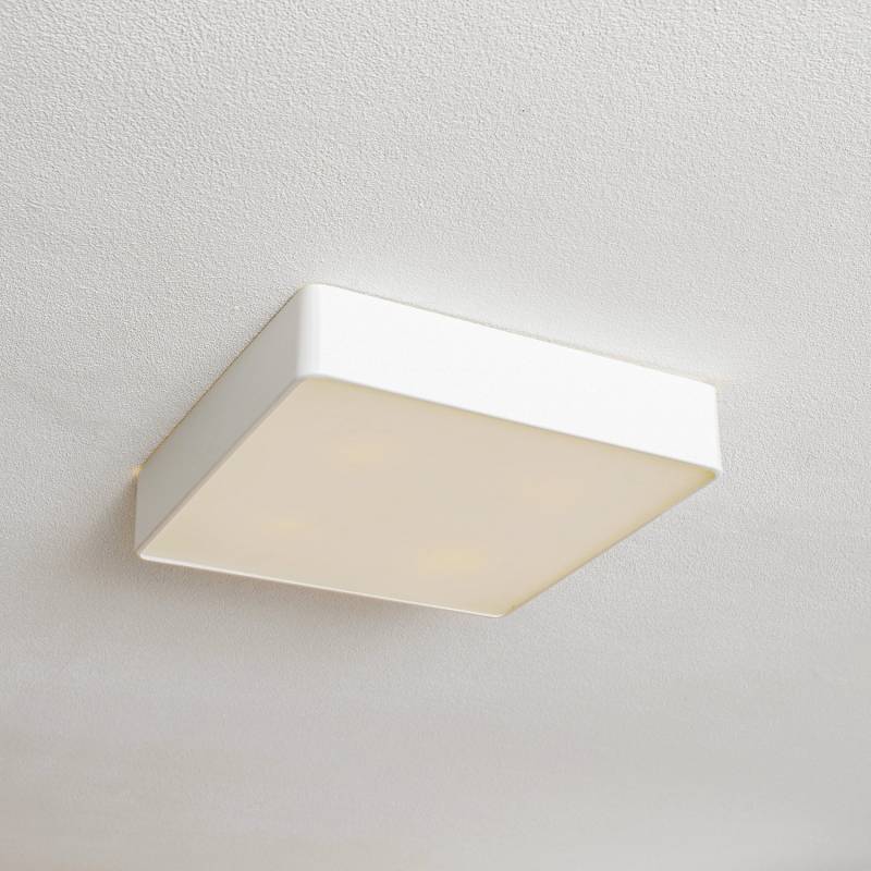 Argon Deckenleuchte Lampe Oro Deckenbeleuchtung Weiß Stahl Glas 35 Cm Leuchte B-Ware von Argon