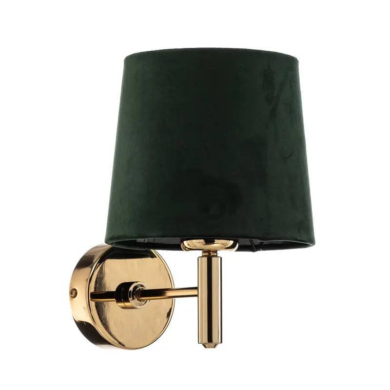 B-Ware Argon Wandleuchte Lampe Polo Plus Textilschirm Messing Grün B-Ware Argon Wandleuchte Lampe Polo Plus Textilschirm Messing Grün von Argon