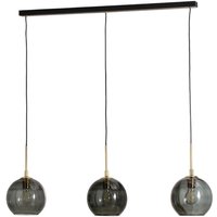 Gebraucht] Argon Hängelampe Dulce, Rauchgrau/Schwarz, Glas, 3 Flammig B-Ware von Argon