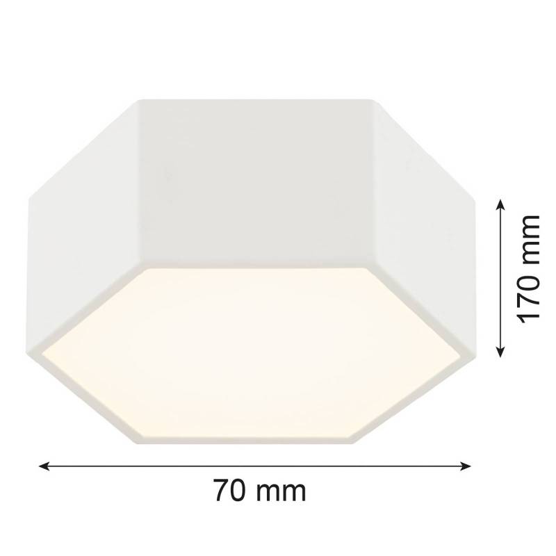 LED-Deckenleuchte Libre, cremeweiß, Stahl, 3.000 K von Argon