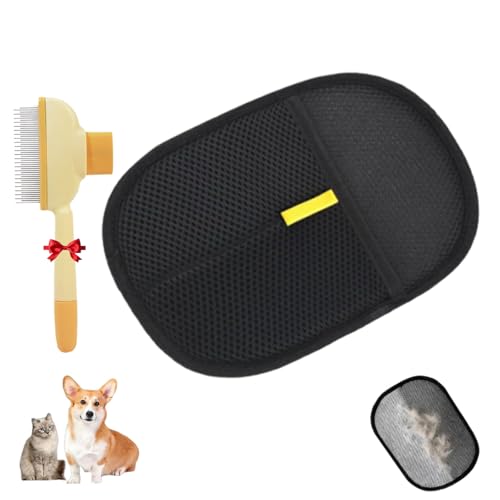 Fellmagnet, Elektrostatischer Tierhaarentferner Handschuh, Fell Magnet Tierhaar Handschuh, ‎Katzen- Und Hundehandschuhe Zum Reinigen Von Katzenhaaren Für Hundehaare Auf Sofa Kleidung (Fellmagnet) von Argumub