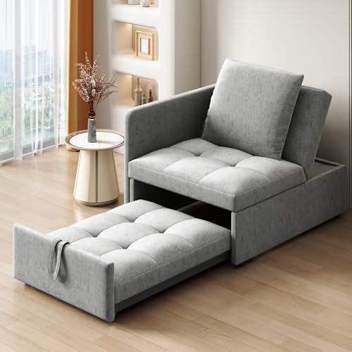 Arhatreya Polsterbett Schlafsofa, 3 in 1 Multifunktions Sofabett mit Verstellbarer Rückenlehne, Liegesofa für Büro, Schlafzimmer, Wohnung, Linen, Hellgrau Arhatreya Polsterbett Schlafsofa, 3 in 1 Multifunktions Sofabett mit Verstellbarer Rückenlehne, Liegesofa für Büro, Schlafzimmer, Wohnung, Linen, Hellgrau von Arhatreya