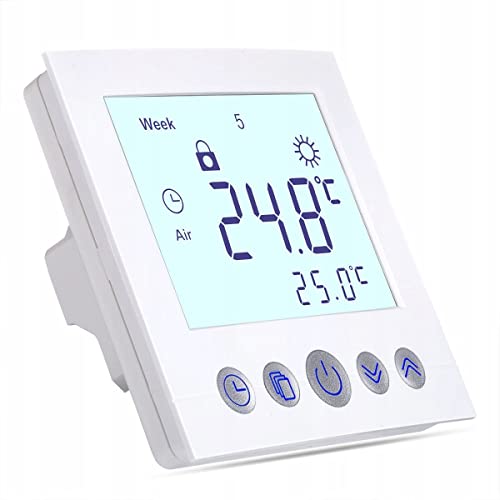 Digital Thermostat C16 Raumthermostat Fußbodenheizung Wandheizung LED weiß von Arhatreya