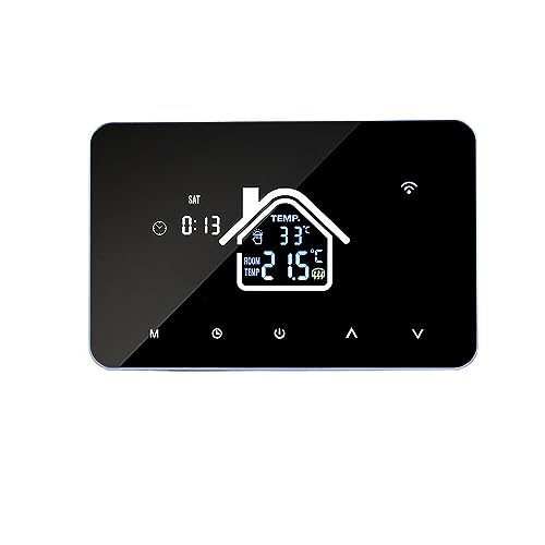 Digital WiFi WLAN Thermostat Raumthermostat Wasser-Fußbodenheizung Wandheizung, 4,3-Zoll-LCD-Touchscreen von Arhatreya