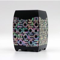 Perlmutt-Quadrat-Schreibtisch-Schreibtisch-stift-Bleistift-Vase, Pinsel-Holzbecherkasten, Schreibtisch-Veranstalter, Neuer Jobgeschenk von AriCraftsEtsy