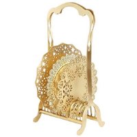 Gold Tisch Untersetzer Halter Organizer-Tabelle Akzent - Jahrgang Caddie-Design, Ihre Untersetzer-Set Organisiert Prosit Neujahrsgeschenk Zu Halten von ArianaOst