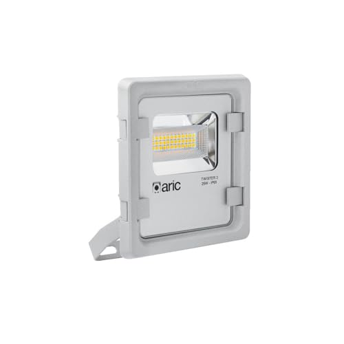 Aric - Twister 3 – Proj. Außen, IP65 IK08, grau, 90 LEDs, integriert, 25 W, 4000 K, 3250 lm von Aric