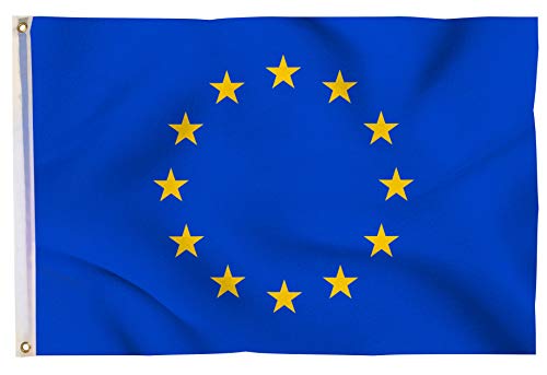 Aricona Europa Flagge 90x150cm - wetterbeständige EU Fahne mit Messingösen, 100% Polyester, robuste Doppelnaht & in lebendigen Farben - ideal für Flaggen-Liebhaber Aricona Europa Flagge 90x150cm - wetterbeständige EU Fahne mit Messingösen, 100% Polyester, robuste Doppelnaht & in lebendigen Farben - ideal für Flaggen-Liebhaber von Aricona