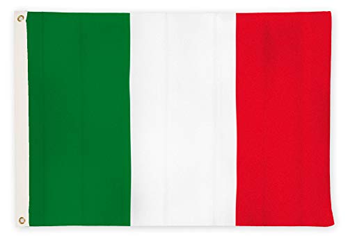 aricona Italien Flagge - Italienische Nationalflagge 250 x 150 cm mit Messing-Ösen - Wetterfeste Fahne für Fahnenmast - 100% Polyester von Aricona