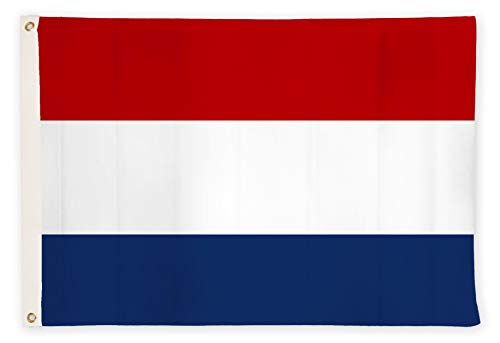 aricona Niederlande Flagge - Niederländische Nationalflagge 90 x 150 cm mit Messing-Ösen - Wetterfeste Fahne für Fahnenmast - 100% Polyester von Aricona