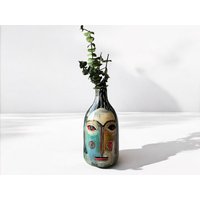 Kunstsammlung Abstrakte Vase | Künstler Serie Expressionismus-Keramik-Vase Unikat Künstlerisch von ArienelStudio