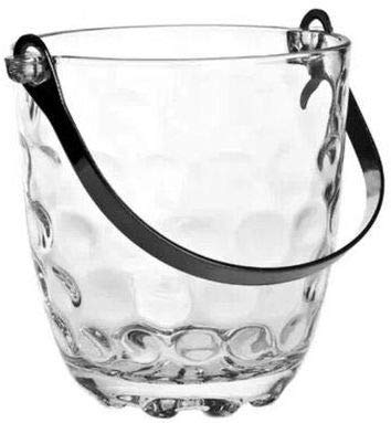 Miniatur-Eiseimer und Metallzange, Eiseimer aus Glas, 1 l von Aries Boutique