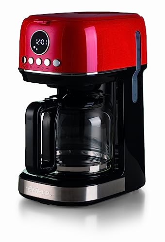 Ariete 1396 Moderne Filterkaffeemaschine, Amerikanischer Kaffee, Kapazität bis zu 15 Tassen, Heizboden, LCD-Display, von Ariete