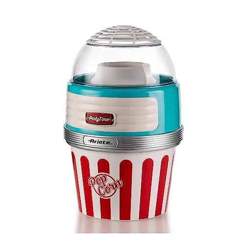 Ariete 2956 Popcornmaschine, 1100 W, für 60 g Mais, Popcorn fertig in 2 Minuten, Rot von Ariete