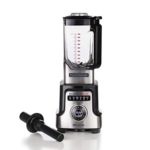 Ariete 578, Blend & Heat, Multifunktions-Standmixer, Power Blender, 2 Liter, 6 Klingen, 10 Geschwindigkeiten, 6 Automatikprogramme, EK1, 2000 Watt, Edelstahl Ariete 578, Blend & Heat, Multifunktions-Standmixer, Power Blender, 2 Liter, 6 Klingen, 10 Geschwindigkeiten, 6 Automatikprogramme, EK1, 2000 Watt, Edelstahl von Ariete